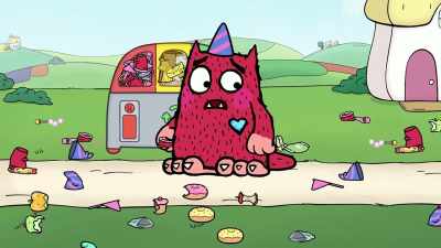[trash bin beeps] - Love Monster