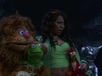 Trash Pretty big talk coming from a hog on a hog - The Muppets' Wizard of Oz