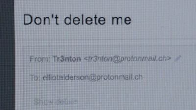 Trenton's e-mail. - Mr. Robot