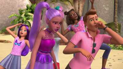 Trey here seems to be
having a pretty good time, - Barbie: A Touch of Magic