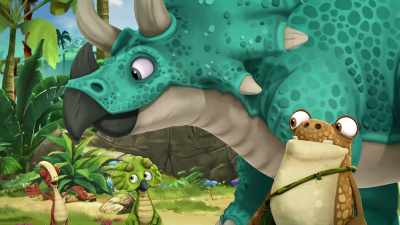 -Trey!
-(VICTORIOUS MUSIC PLAYING) - Gigantosaurus