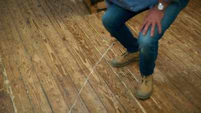 Trip wire. Probably not a trip wire.
It's probably some sort of...
Infrared... - James May and the Dull Men