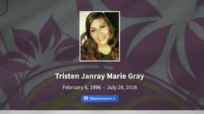 Tristan was killed in
Billing, she was hit and run. - Murder in Big Horn