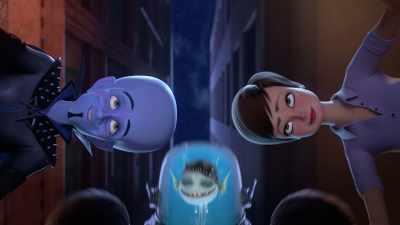 (triumphant music playing) - Megamind vs. the Doom Syndicate