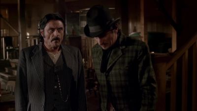Trixie's here, in back. - Deadwood