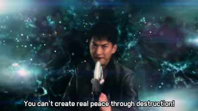 True peace cannot be built on destruction. - Ultraman Geed the Movie: Connect! The Wishes!!