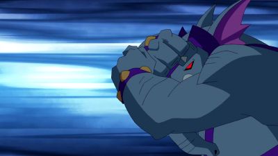 [ TRUMPETING ]
>> Rook: [ GASPS ] - Ben 10: Omniverse