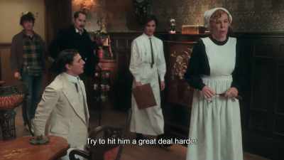 Try to hit him a great deal harder. - Irma Vep