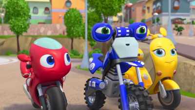 - Trying to fix a pothole, - Ricky Zoom