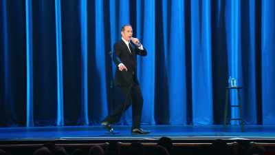 ...trying to get some kind of leverage
on the armrest of... - Jerry Seinfeld: 23 Hours to Kill