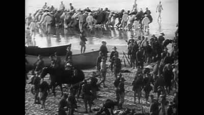 - Trying to get the
officer's horses ashore, - Theodore Roosevelt