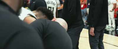 Trying to help Giannis to his feet. - Giannis: The Marvelous Journey