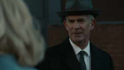 - Trying to help him out of the - Frankie Drake Mysteries