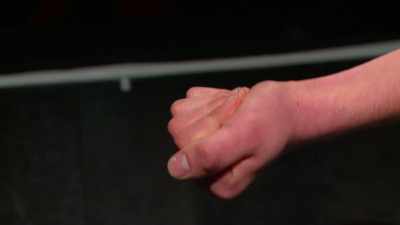 Turn your hand over
and then slowly open your fingers. - Derren Brown: Miracle