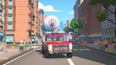 -Turn right!
-[tires screeching] - LEGO City Adventures