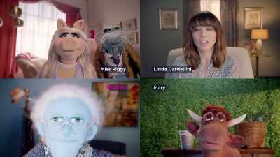 -Turn up the volume!
-(MOOING) - Muppets Now