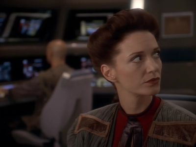 Turn us about.
Lay in a course to the Kraxon. - Star Trek: Deep Space Nine