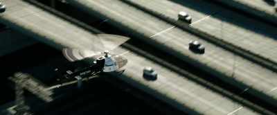 Turning into the bus
yard underneath the 10 freeway. - Ambulance