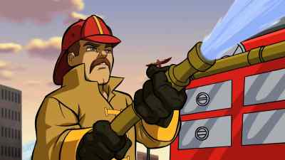 Turns out
Brynnie's old man's a fireman. - The Super Hero Squad Show