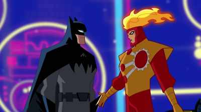 (TUTTING) Hold it! Hold it!
That is not how Batman sounds. - Justice League Action