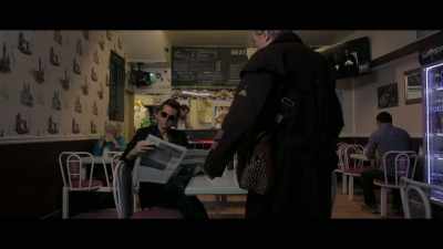 (TV CHATTER PLAYING
IN BACKGROUND) - Good Omens