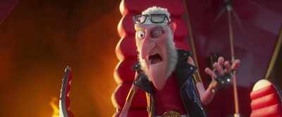 [TV crashes] - Minions: The Rise of Gru
