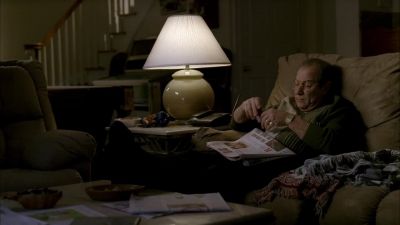 - (TV PLAYING)
- (CELL PHONE RINGS) - The Sopranos