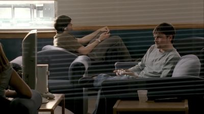 (TV PLAYING) - The Sopranos