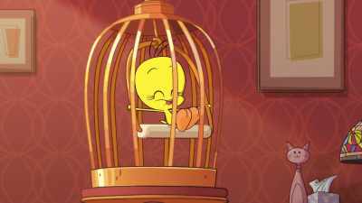 [Tweety hums cheerfully] - King Tweety
