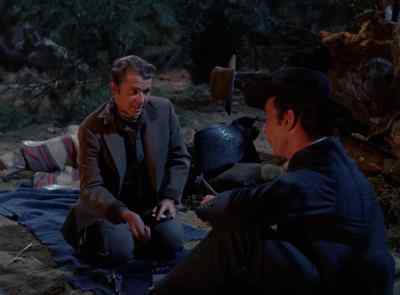 - Twenty cents.
- I call that. - Seven Ways from Sundown