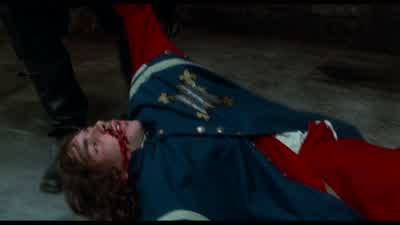 Cowards Twenty men run from fourThe corridor nullifies our number No one wants to fight the captain - The Man in the Iron Mask