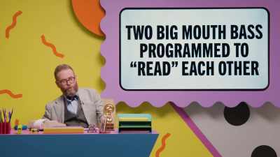 "Two big mouth bass programmed
to 'read' each other." - Make Some Noise