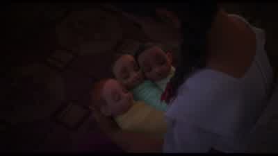 Two caterpillars Disoriented In two cocoons All bundled up I was given a miracle. - Encanto