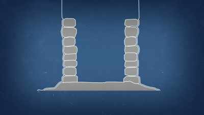 Two columns were built and the space between them - Ancient Engineering