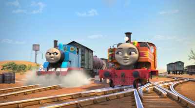Two engines are much better
than one, you know. - Thomas & Friends: Big World! Big Adventures! The Movie