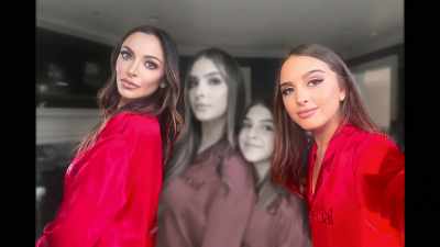 Two of my four daughters,
Farrah and Alexia, - Buying Beverly Hills
