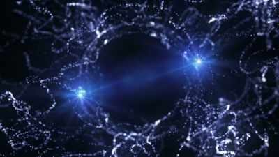 Two physical particles
can share properties at a distance - Superhuman: The Invisible Made Visible