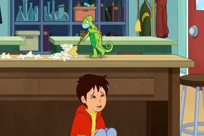 -Two points!
-[chuckles] - The Magic School Bus Rides Again