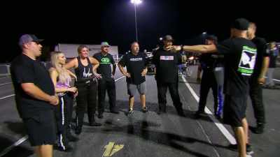 Two racers, two racers,
Scott Taylor, Lizzy, 2-2. - Street Outlaws No Prep Kings Team Attack