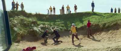 - Two trespassers, one with a red shirt.
- What you doing, cliff? - The Phantom of the Open