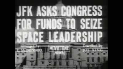Two weeks later, Kennedy delivered
his next speech before Congress. - American Moon