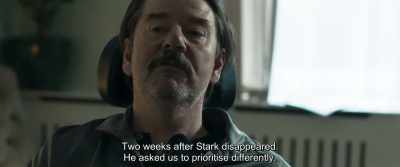 Two weeks after Stark disappeared.
He asked us to prioritise differently. - The Marco Effect