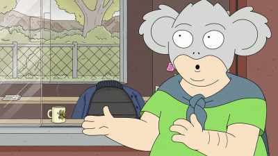 - Typical. The garbage men
decided to knock off early. - Koala Man