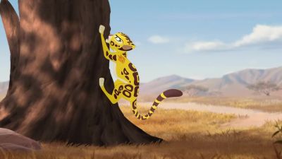 Ugh! Come down here
so I can make you leave. - The Lion Guard