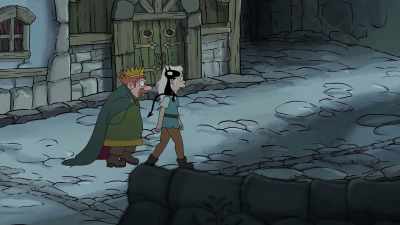 Ugh. Dad, don't you hate it
that it's uphill all the way home? - Disenchantment