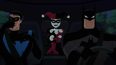 - Ugh! Holy...
- It's not so bad. - Batman and Harley Quinn