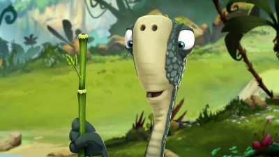 Ugh! How are we going to get out
of the river now? - Gigantosaurus
