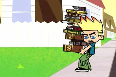 Ugh! It's wintertime,
and I should be snowboarding - Johnny Test