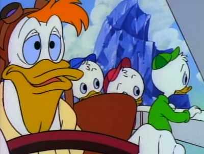 Ugh. Just get the plane
out of this blasted tree - DuckTales