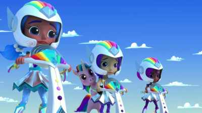 - Ugh! What a mess!
- Totally gross! - Rainbow Rangers
